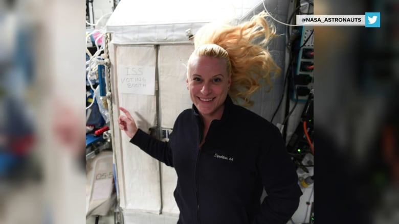 NASA astronaut has voted from space