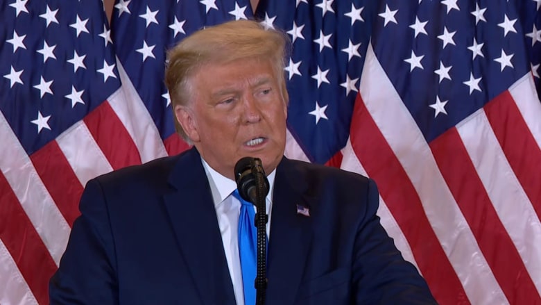 NBC News cuts into Trump speech to fact check him on election night