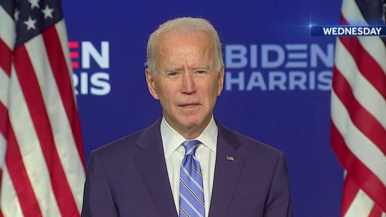 Biden considering address to the nation if declared the winner