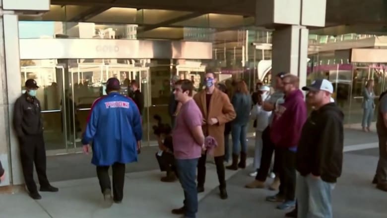 High turnout in Michigan gives Biden lead as protesters demonstrate at counting facility