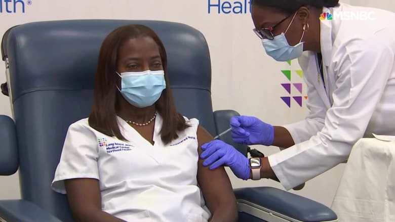 WATCH: Health care worker is first to receive Covid vaccine in New York