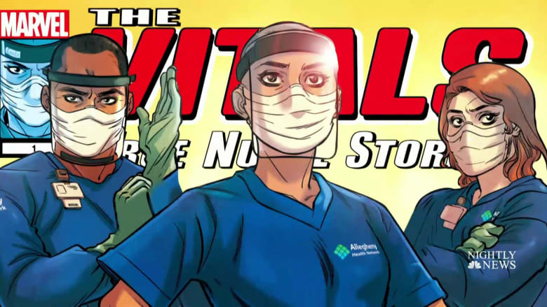 Marvel comic book honors superhero nurses saving lives
