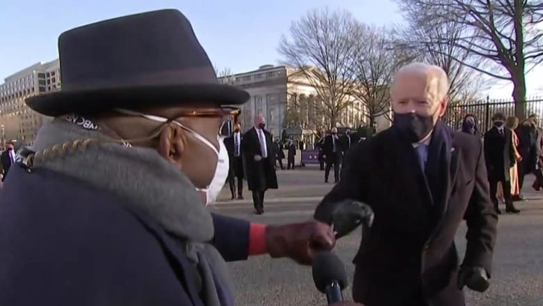 First bump for a president: Biden once again gives Al Roker a fist bump, this time as a president