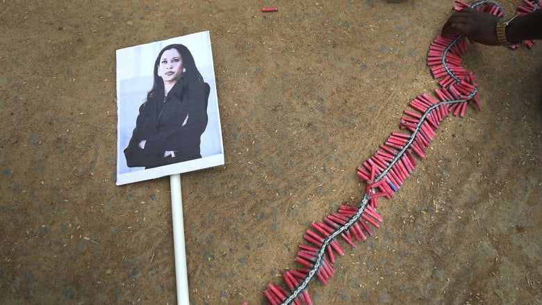Kamala Harris's ancestral home celebrates with firecrackers, food handouts