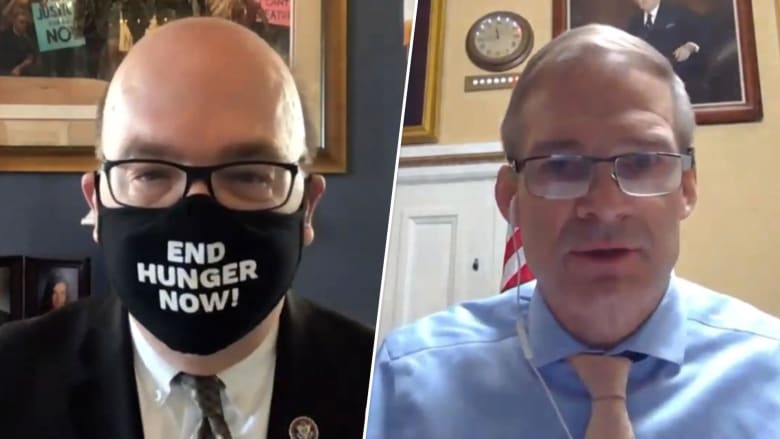 Rep. McGovern pushes Rep. Jordan to acknowledge Biden won a fair election