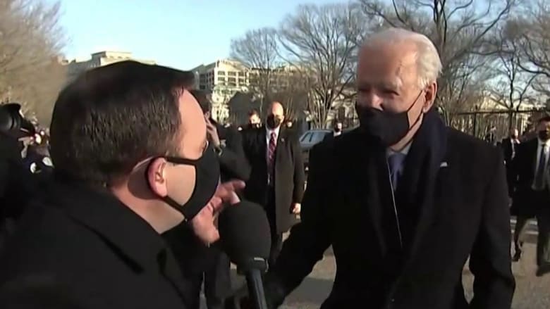 ‘It feels like I am going home’: Biden on parade walk to White House