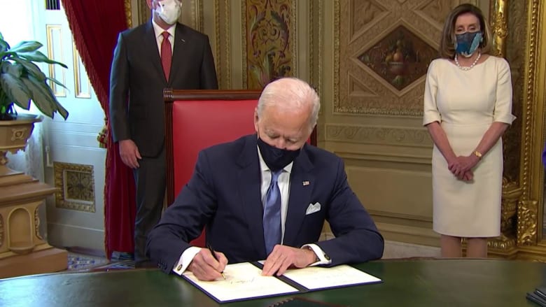 Biden participates in signing ceremony for inaugural proclamation and cabinet nominations