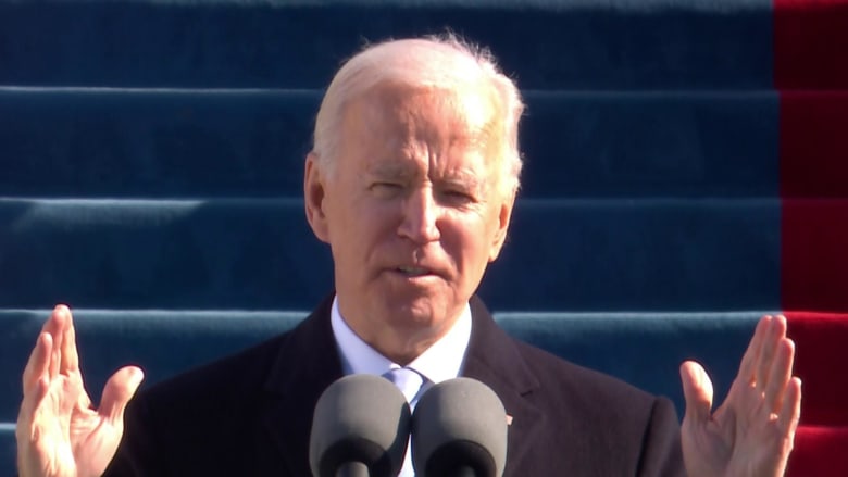 Biden calls for end to 'uncivil war' between Republicans and Democrats