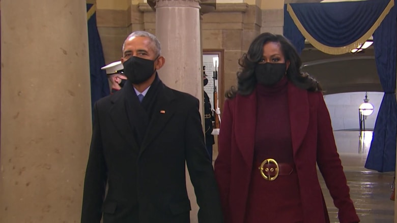 Clintons, Bushes, Obamas arrive at Biden’s inauguration ceremony
