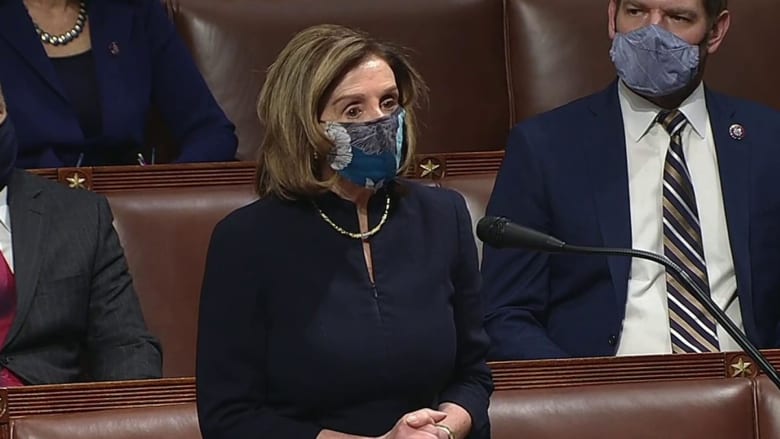 Pelosi delivers remarks on impeachment: Trump presents a 'clear and present danger'
