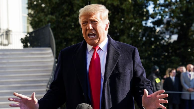 Trump dismisses impeachment as 'ridiculous' and calls for 'no violence'