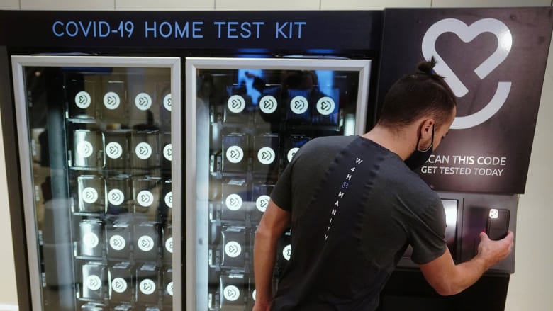 Covid-19 home test vending machine unveiled in New York City