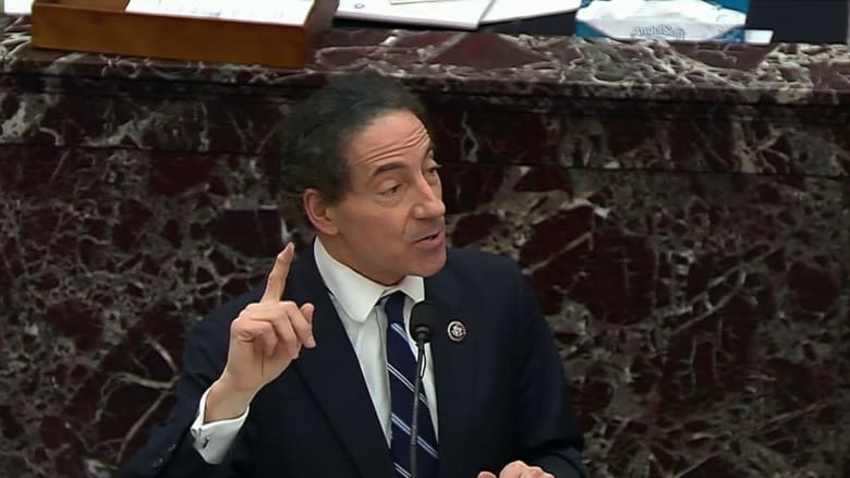Raskin compares Trump’s actions on January 6 to ‘lighting a fire’ in closing argument