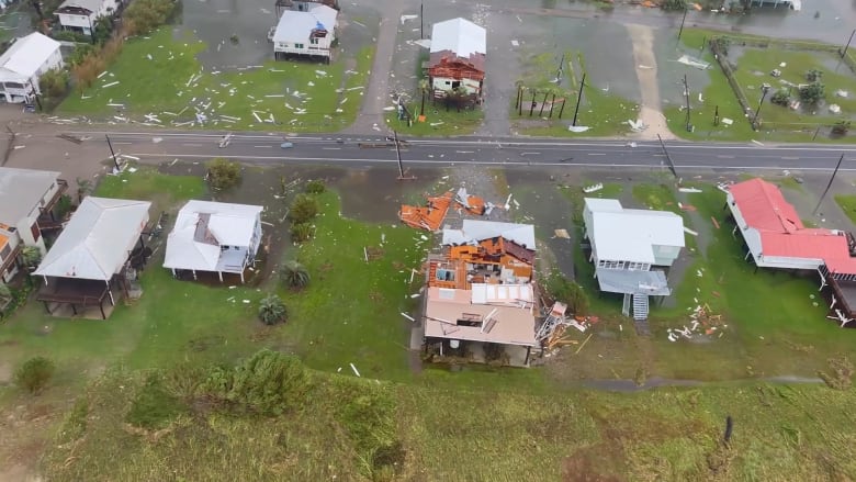 Aerial video shows extensive Hurricane Ida damage