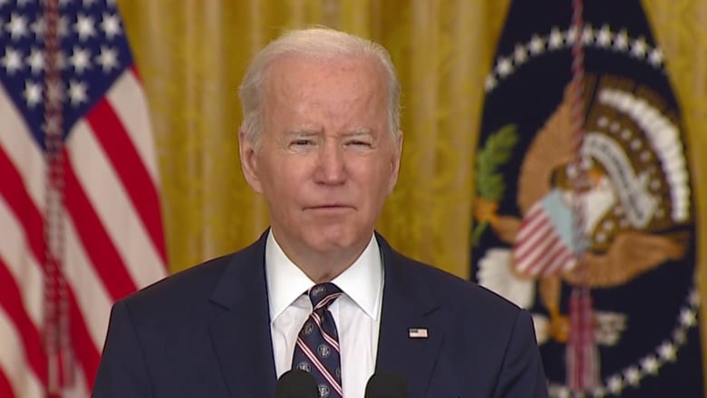 Biden announces sanctions against Russia in response to 'invasion' of eastern Ukraine