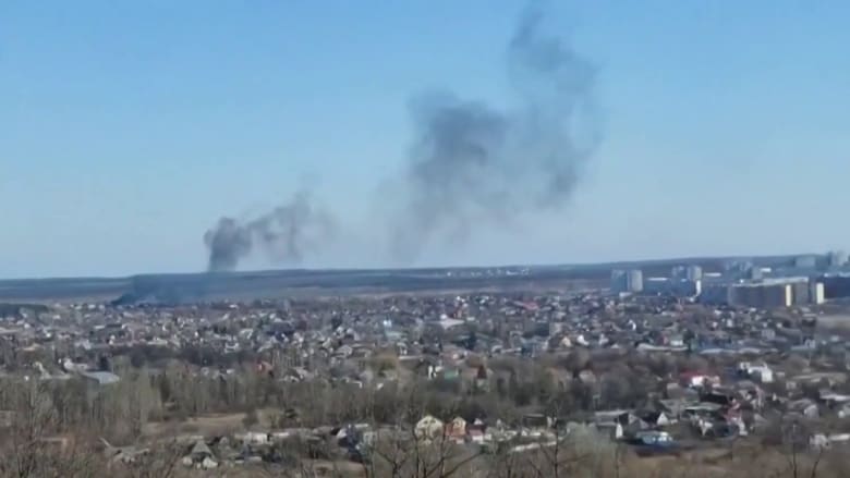 Matt Bradley describes scene in Kharkiv after western city targeted by overnight airstrikes