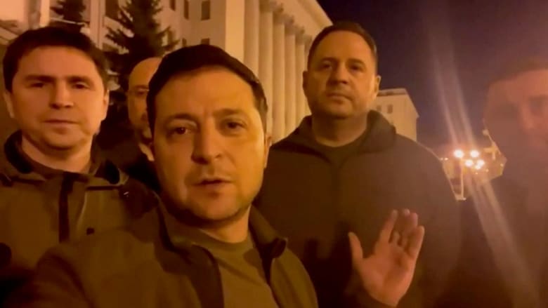 ‘The citizens are here and we are here’: Zelenskyy and team stand firm in Kyiv