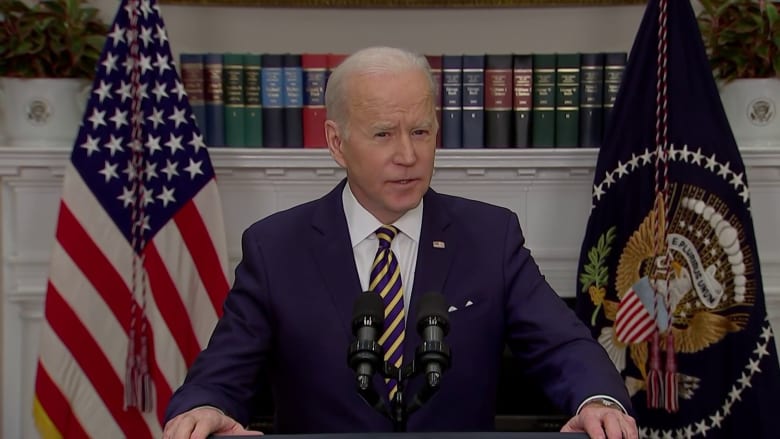 Biden: 'We're banning all imports of Russian oil'