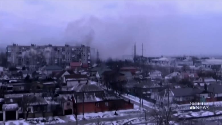 Ukrainians escape to bomb shelters as Russian invasion closes in