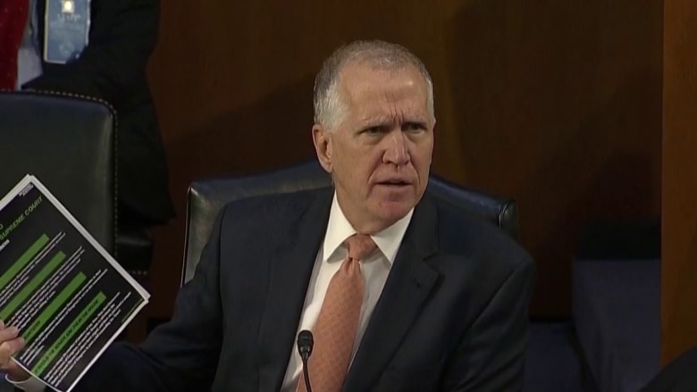 Tillis warns against 'packing the court' during Judge Jackson's confirmation hearing