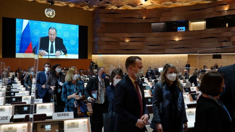 Watch: U.N. envoys stage walkout as Russia's Lavrov begins address