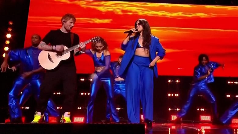 Ed Sheeran, Camila Cabello perform at Ukrainian fundraiser