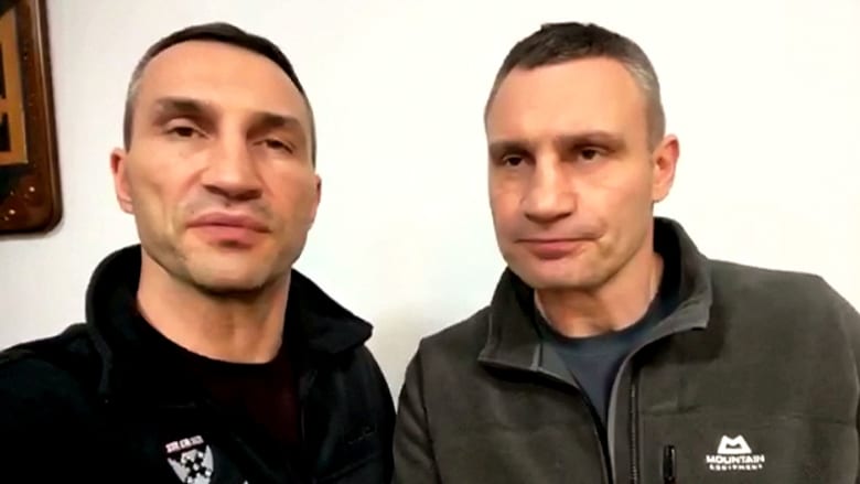 ‘Why should we flee? This our home’: Klitschko brothers’ message of proud defiance