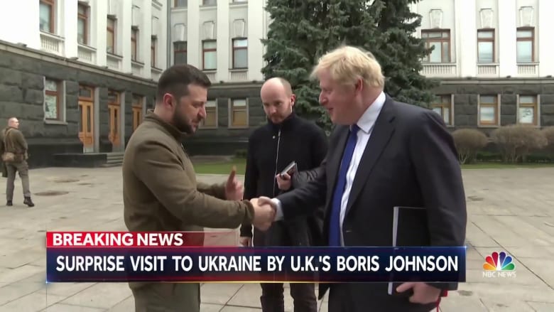 British Prime Minister Boris Johnson’s surprise visit to Kyiv