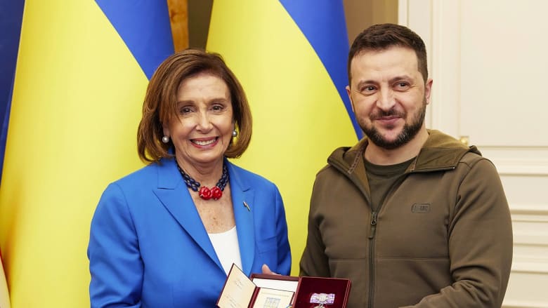 Pelosi meets Zelenskyy in Kyiv; civilians evacuate from steel plant