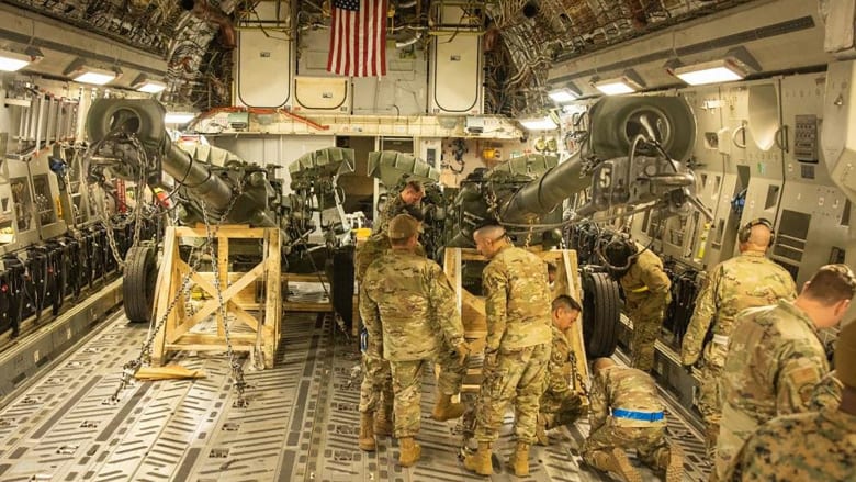 U.S. military sends howitzer artillery to Ukraine