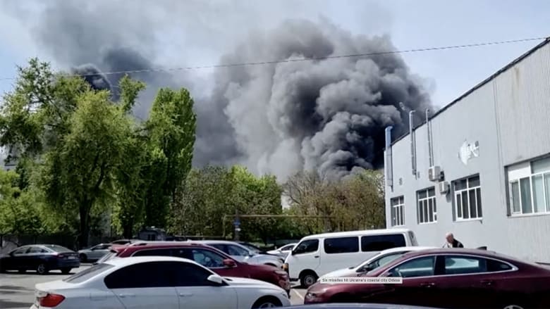 Russian missiles rain down on Odesa, according to Ukrainian military