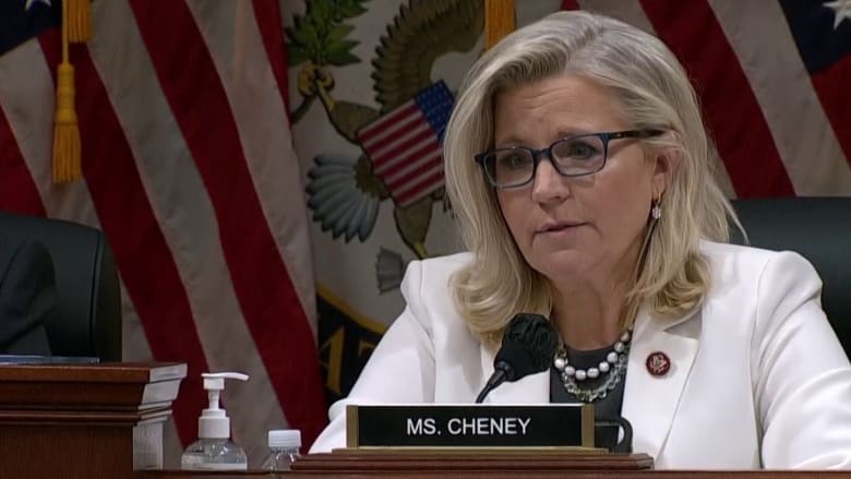 Cheney highlights evidence Trump pressured DOJ officials to overturn election in hearing opening
