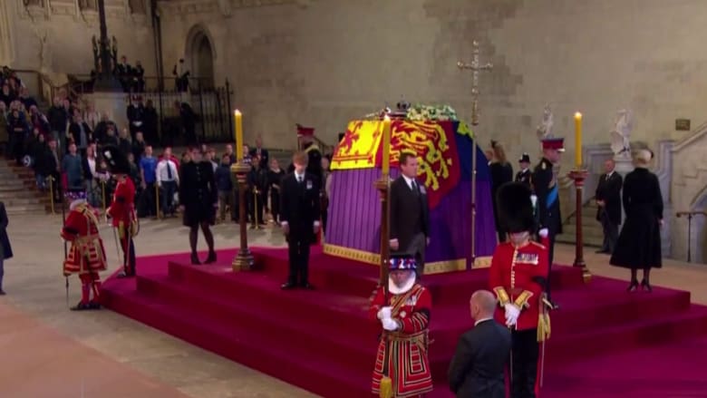 Princes William and Harry hold vigil at Westminster