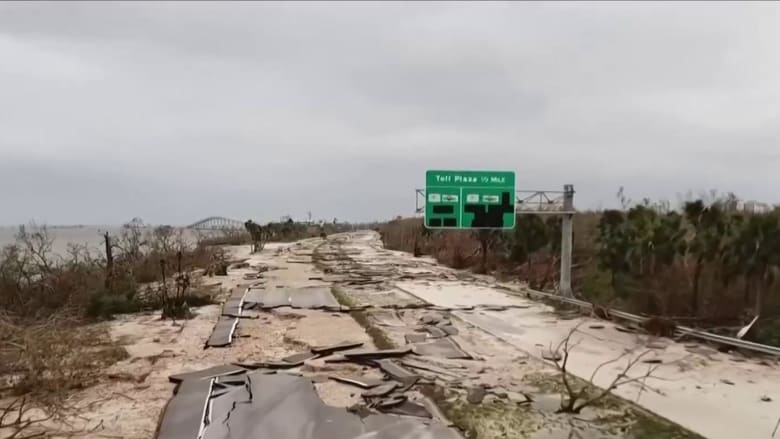 Hurricane Ian cuts off Sanibel Island from mainland Florida