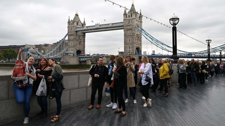 'You've got to be there': Standing in line for hours to see the queen lie in state