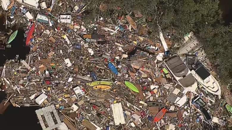 Aerial footage captures Ian's devastation