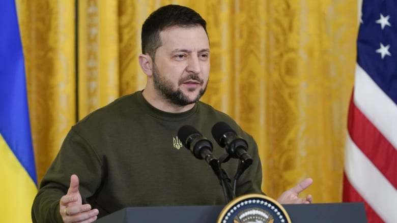 ‘I wish you peace,’ Ukrainian president says to Americans