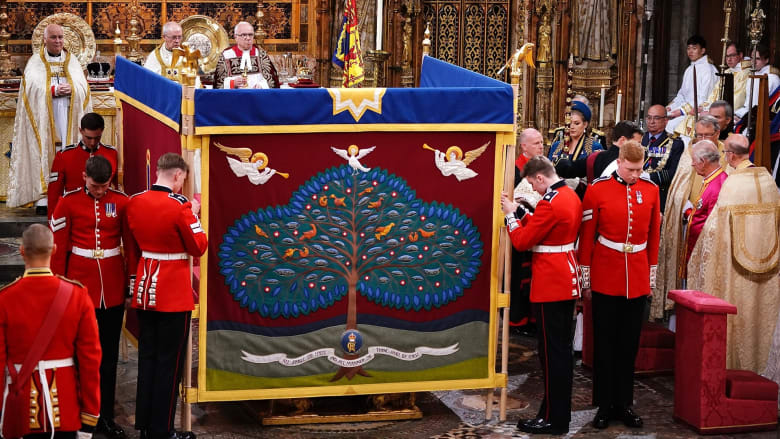 Charles privately anointed behind screens at coronation
