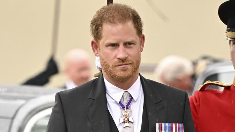 Prince Harry arrives at King Charles III’s coronation