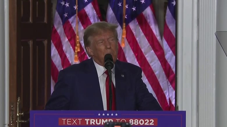 Trump speaks on being charged under espionage act, slams Clintons in speech