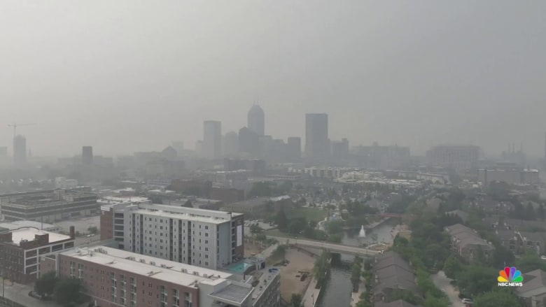 Air quality alerts from Canadian wildfires affecting millions across U.S.