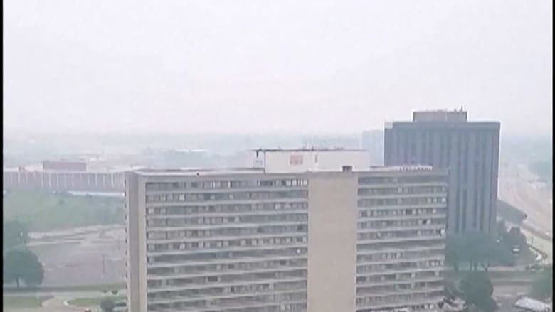 'Detroit is completely engulfed': Haze from Canadian wildfires covers city