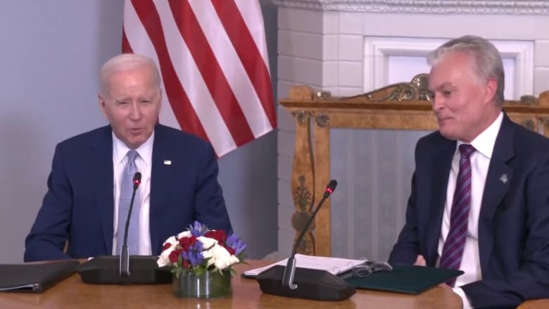 Biden meets Lithuanian president ahead of NATO summit