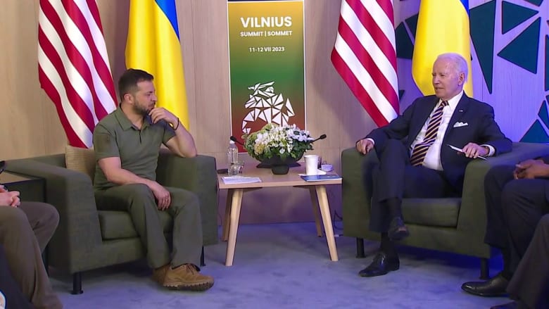 Biden meets with Zelenskyy at NATO summit