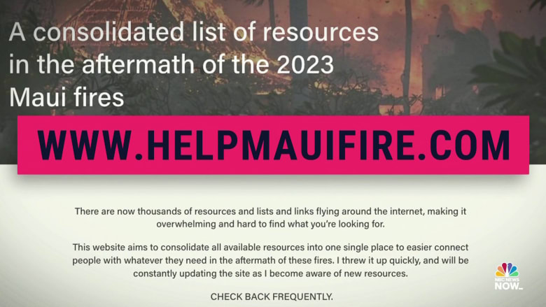 Locals create resource guide for Maui residents