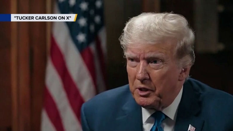 'There's a level of hatred I've never seen,' Trump says in Tucker Carlson interview