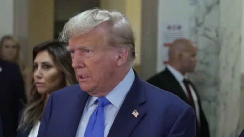'There was no crime': Trump speaks as he arrives for New York civil fraud trial