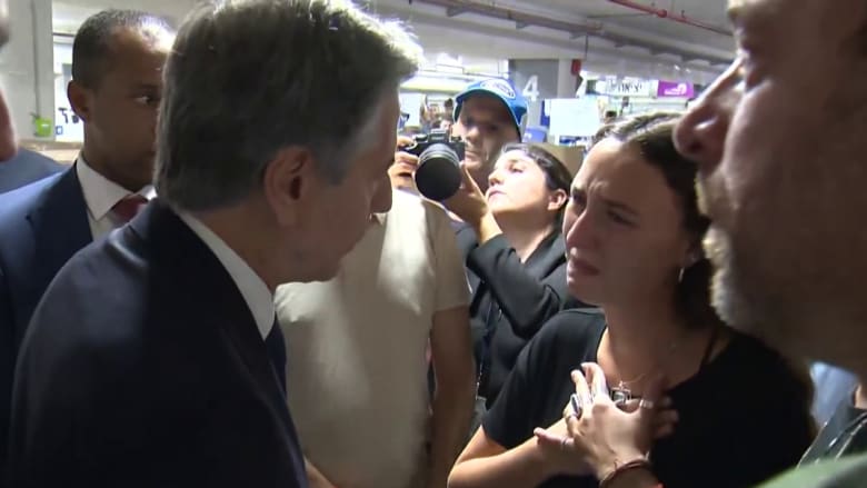 Blinken meets with survivor of music festival attack in Israel