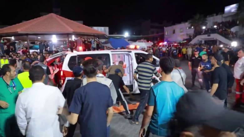 Hundreds killed in Gaza hospital blast