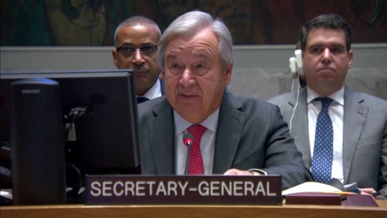 U.N. chief calls for a cease-fire as Israel-Hamas war continues